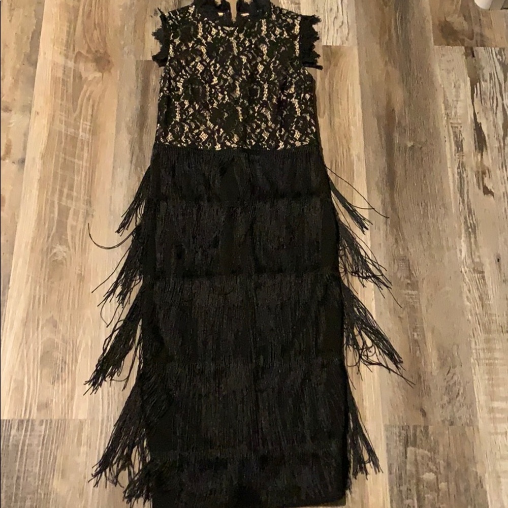 Black and cream Shein dress